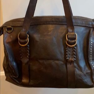 Frye Samantha satchel purse in chocolate